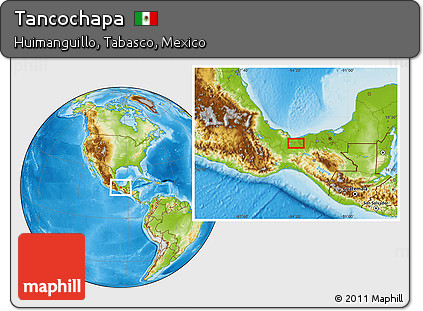 Physical Location Map of Tancochapa