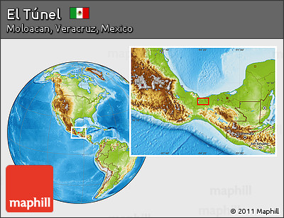 Physical Location Map of El Túnel