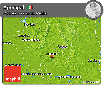 Physical Map of Apompal