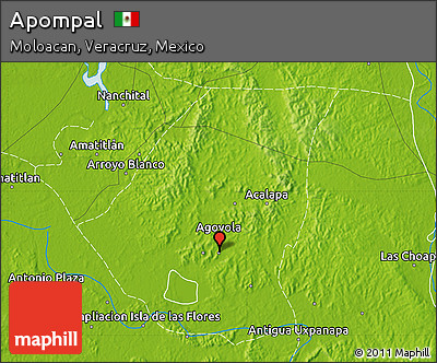 Physical Map of Apompal
