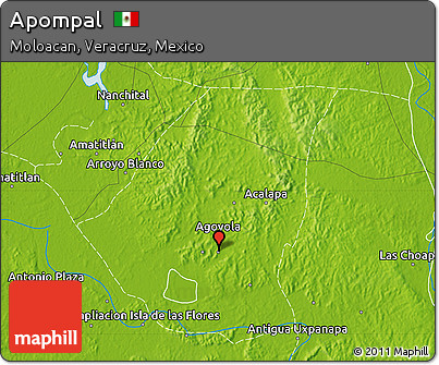 Physical Map of Apompal