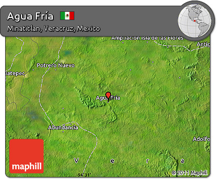 Satellite Map of Agua Fría