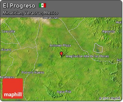Satellite Map of El Progreso