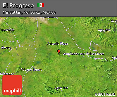 Satellite Map of El Progreso