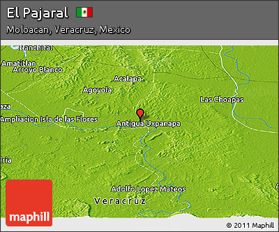 Physical Panoramic Map of El Pajaral