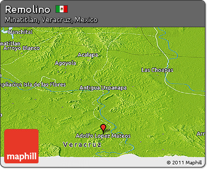 Physical Panoramic Map of Remolino