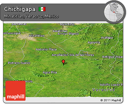 Satellite Panoramic Map of Chichigapa