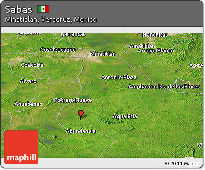 Satellite Panoramic Map of Sabas