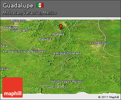 Satellite Panoramic Map of Guadalupe