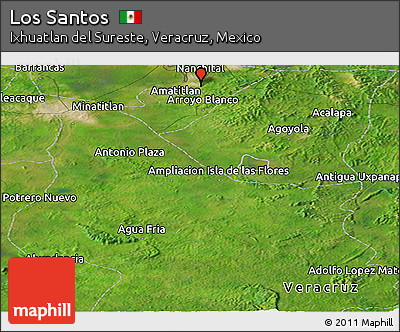 Satellite Panoramic Map of Los Santos