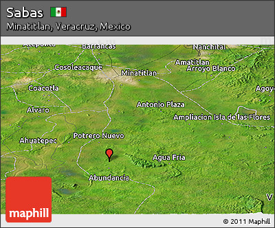 Satellite Panoramic Map of Sabas