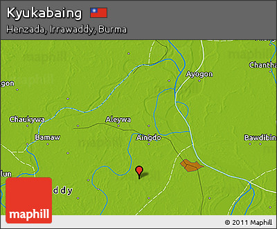 Physical 3D Map of Kyukabaing