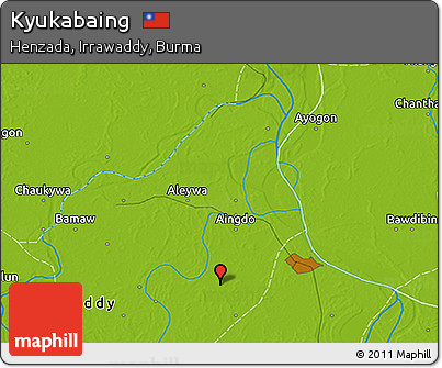 Physical 3D Map of Kyukabaing