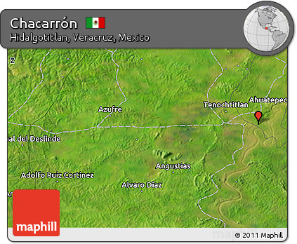 Satellite 3D Map of Chacarrón