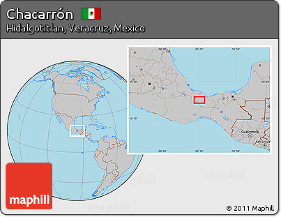 Gray Location Map of Chacarrón