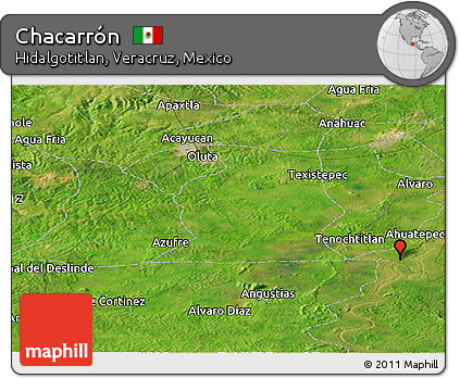 Satellite Panoramic Map of Chacarrón