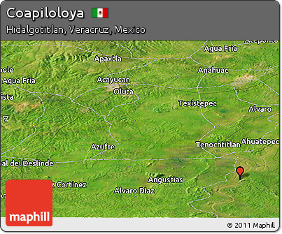 Satellite Panoramic Map of Coapiloloya
