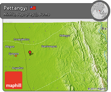 Physical 3D Map of Pettangyi