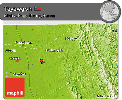 Physical 3D Map of Tayawgon