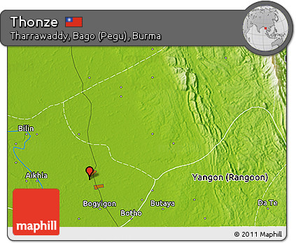 Physical 3D Map of Thonze