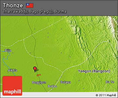 Physical 3D Map of Thonze