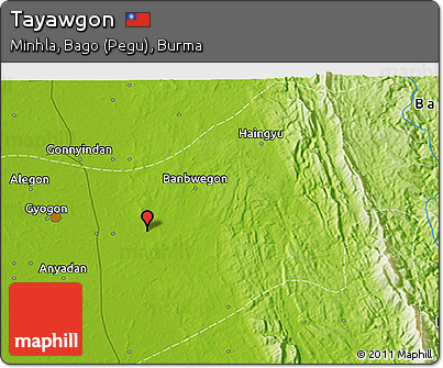 Physical 3D Map of Tayawgon