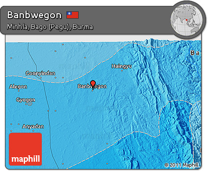 Political 3D Map of Banbwegon