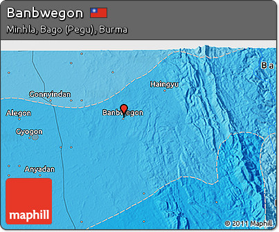 Political 3D Map of Banbwegon