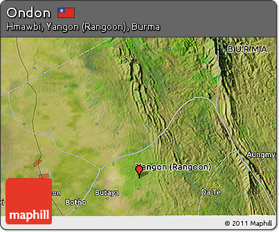 Satellite 3D Map of Ondon
