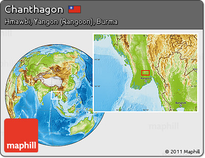 Physical Location Map of Chanthagon