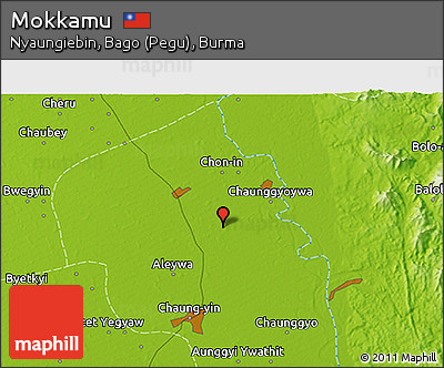 Physical 3D Map of Mokkamu