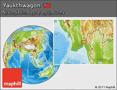 Physical Location Map of Yaukthwagon