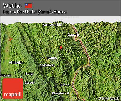 Satellite 3D Map of Watho