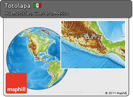 Physical Location Map of Totolapa