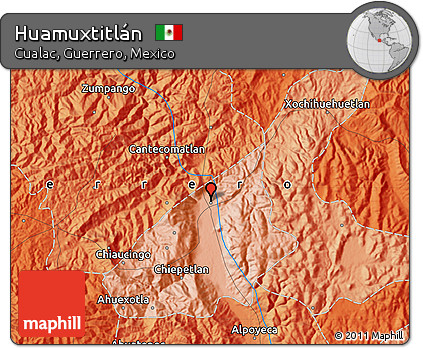 Political Map of Huamuxtitlán