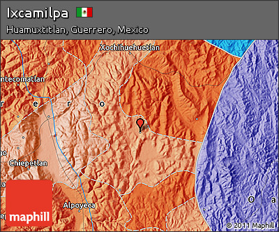 Political Map of Ixcamilpa