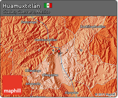 Political Map of Huamuxtitlán