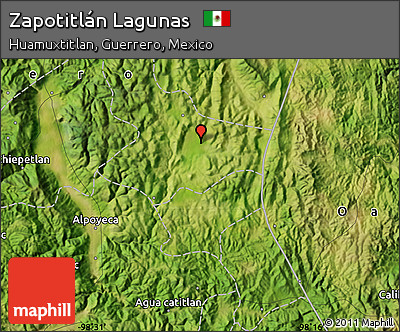 Satellite Map of Zapotitlán Lagunas
