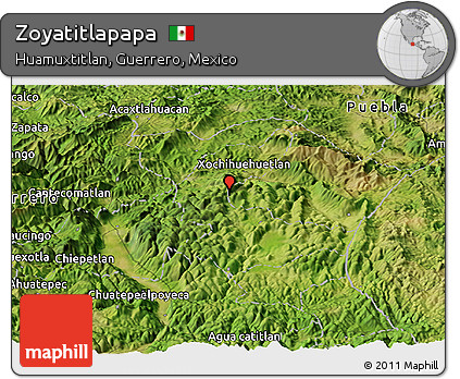 Satellite Panoramic Map of Zoyatitlapapa