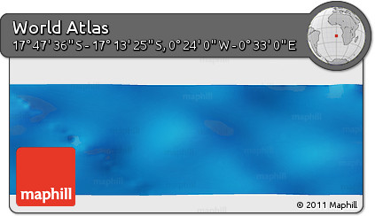 Physical Panoramic Map of the Area around 17° 30' 31" S, 0° 4' 30" E