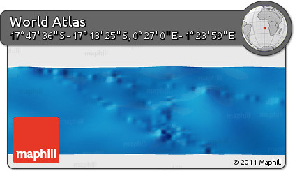 Physical Panoramic Map of the Area around 17° 30' 31" S, 0° 55' 29" E
