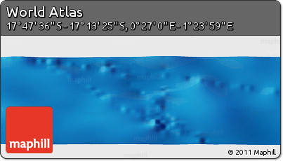 Physical Panoramic Map of the Area around 17° 30' 31" S, 0° 55' 29" E