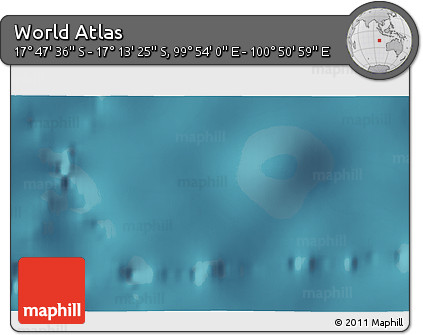 Satellite 3D Map of the Area around 17° 30' 31" S, 100° 22' 30" E