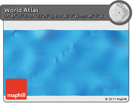 Physical 3D Map of the Area around 17° 30' 31" S, 100° 13' 29" W