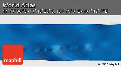 Physical Panoramic Map of the Area around 17° 30' 31" S, 101° 13' 29" E