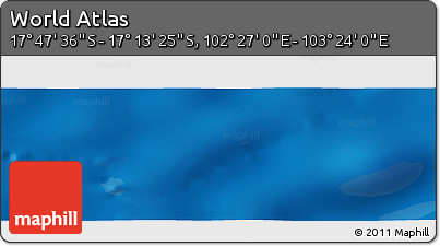 Physical Panoramic Map of the Area around 17° 30' 31" S, 102° 55' 30" E
