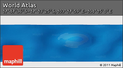 Physical Panoramic Map of the Area around 17° 30' 31" S, 103° 46' 30" E