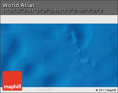Physical 3D Map of the Area around 17° 30' 31" S, 104° 37' 30" E