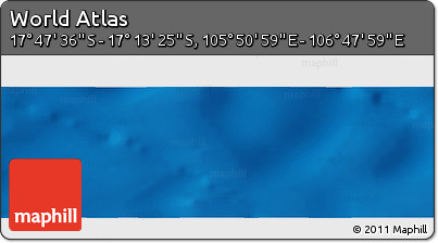 Physical Panoramic Map of the Area around 17° 30' 31" S, 106° 19' 29" E