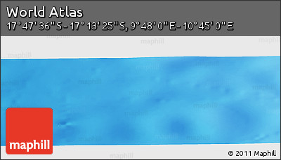 Physical Panoramic Map of the Area around 17° 30' 31" S, 10° 16' 30" E